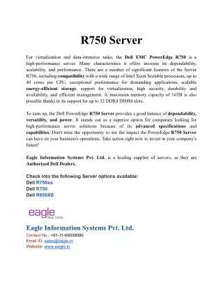 R750 Server