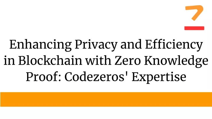 enhancing privacy and efficiency in blockchain