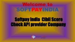 Softpay Cibil Score Check API Company
