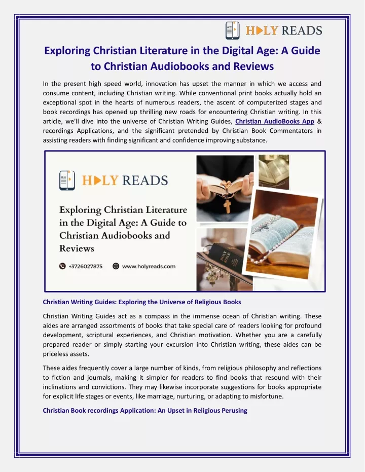 exploring christian literature in the digital