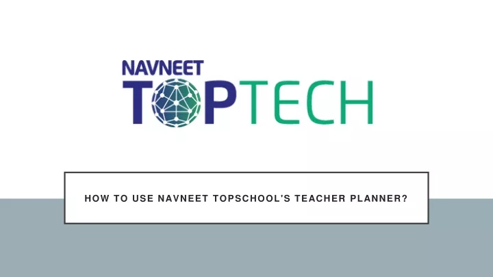 how to use navneet topschool s teacher planner