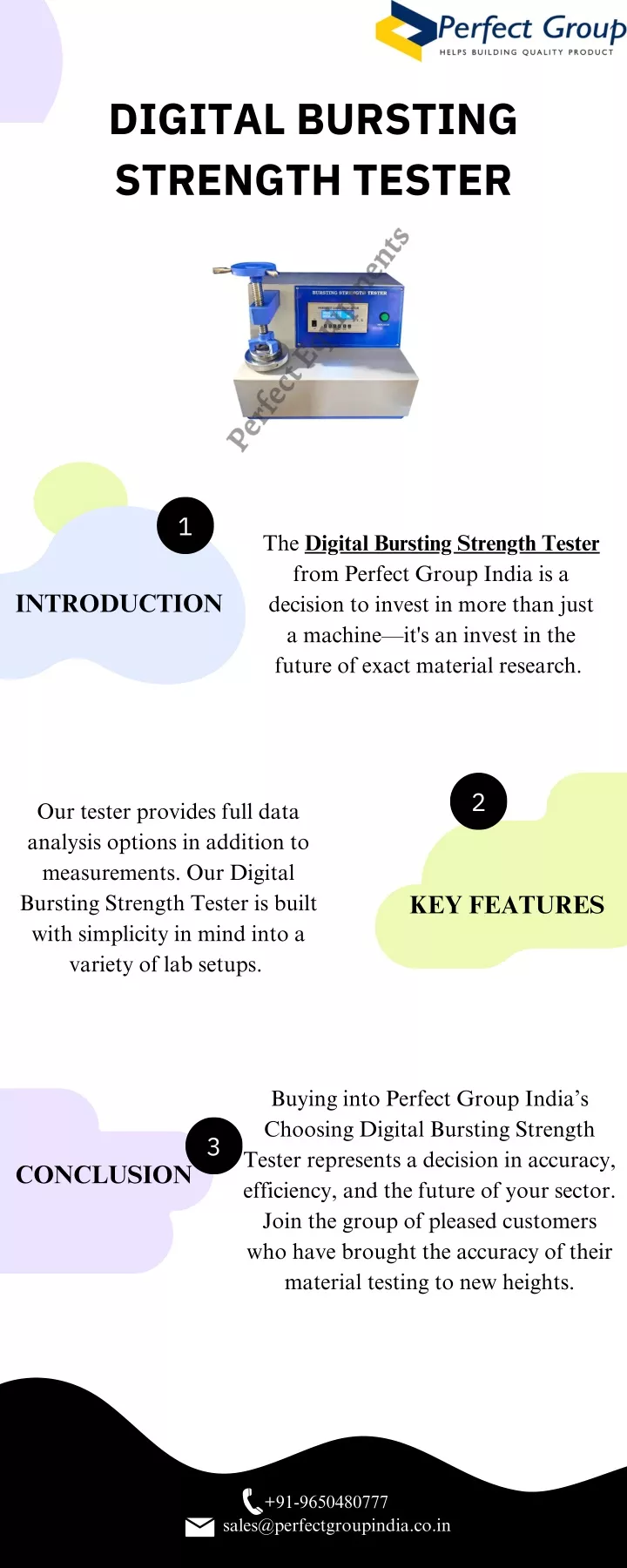 digital bursting strength tester