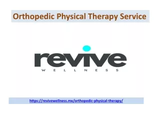 Orthopedic Physical Therapy Service