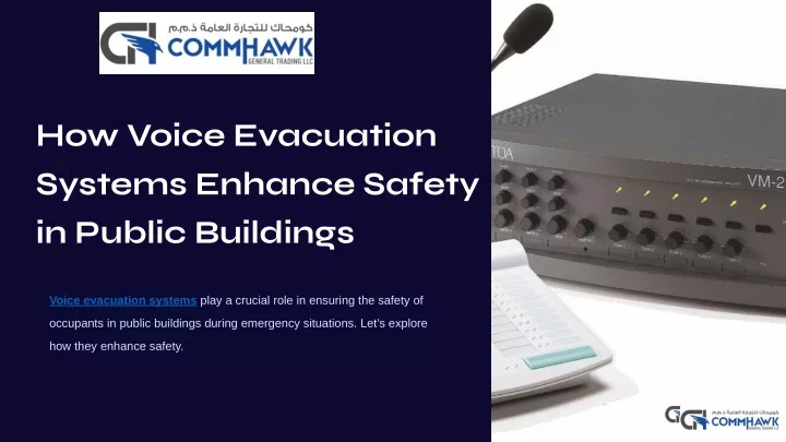 how voice evacuation systems enhance safety