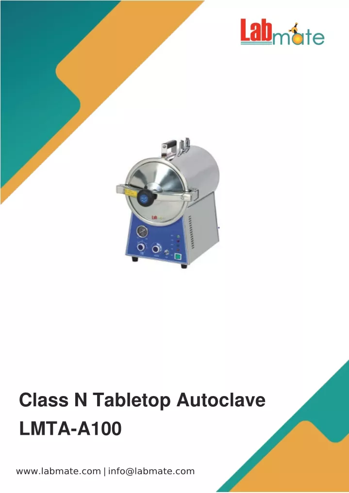 class n tabletop autoclave lmta a100