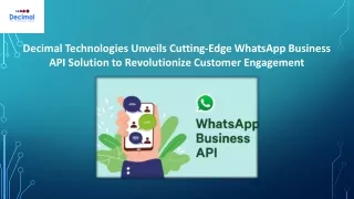 decimal technologies unveils cutting edge