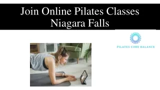 Join Online Pilates Classes Niagara Falls