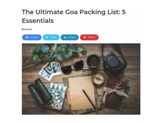 The Ultimate Goa Packing List