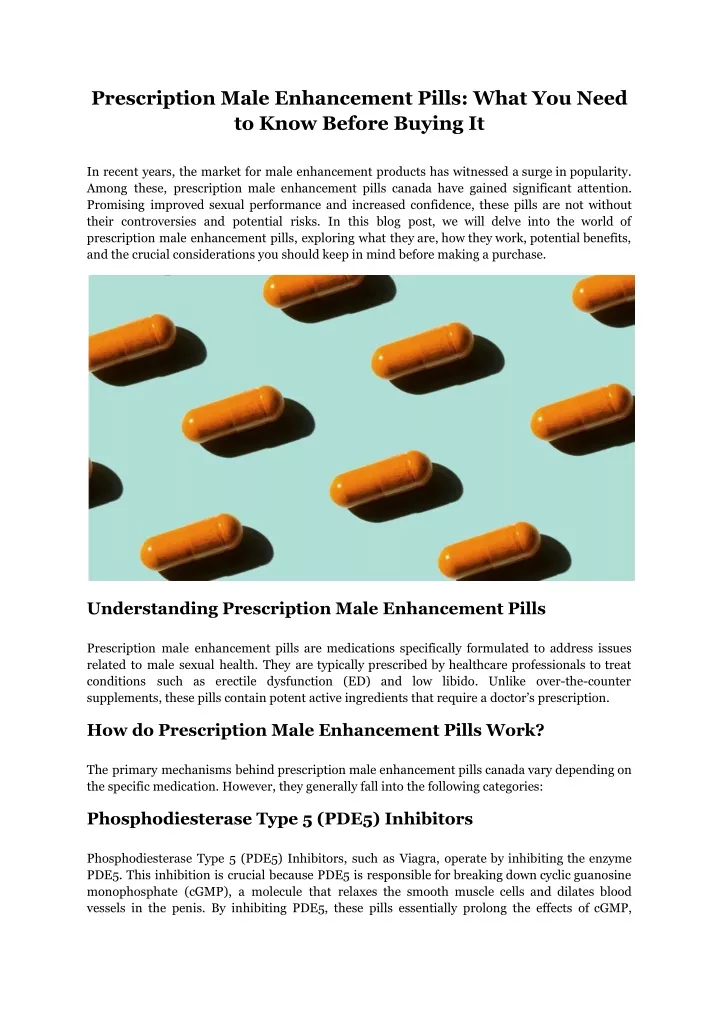 prescription male enhancement pills what you need