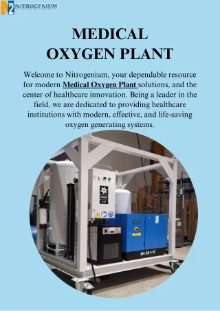 Medical Oxygen Plant | Nitrogenium