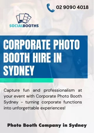 Corporate Photo Booth Hire in Sydney