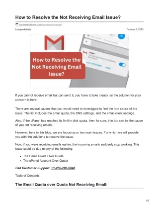 how to resolve the not receiving email issue