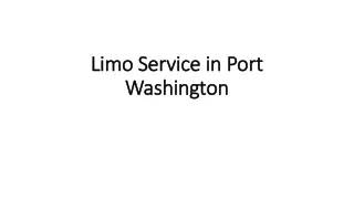 limo service in port limo service in port