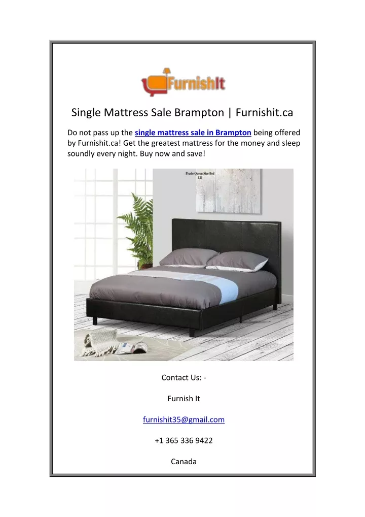 single mattress sale brampton furnishit ca