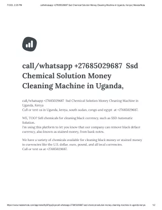 Black Money Cleaning Clean Black Money  call/whatsapp  27685029687
