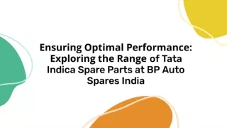 Tata Indica Spare Parts - Bp Auto Spares India