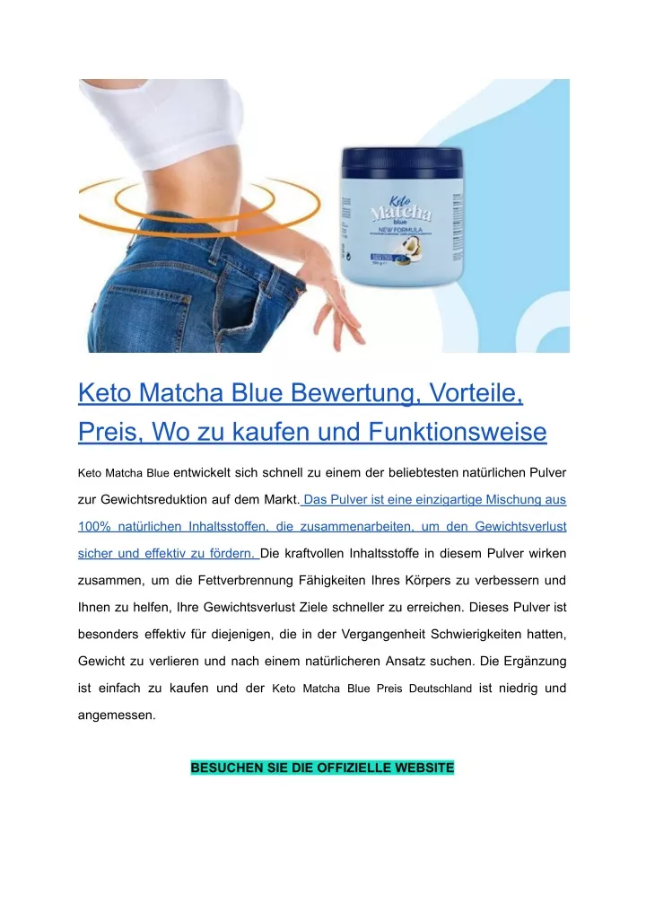 keto matcha blue bewertung vorteile preis