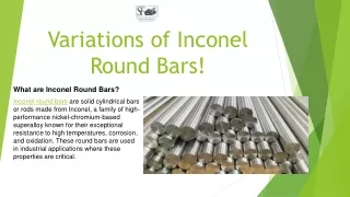 Variation of Inconel Round Bars!