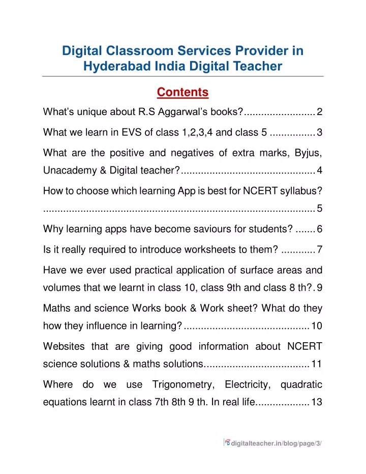 digital classroom services provider in hyderabad