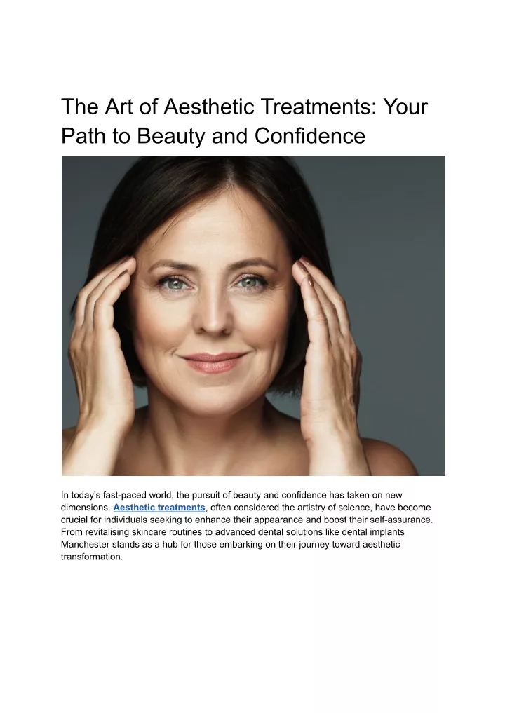 the art of aesthetic treatments your path