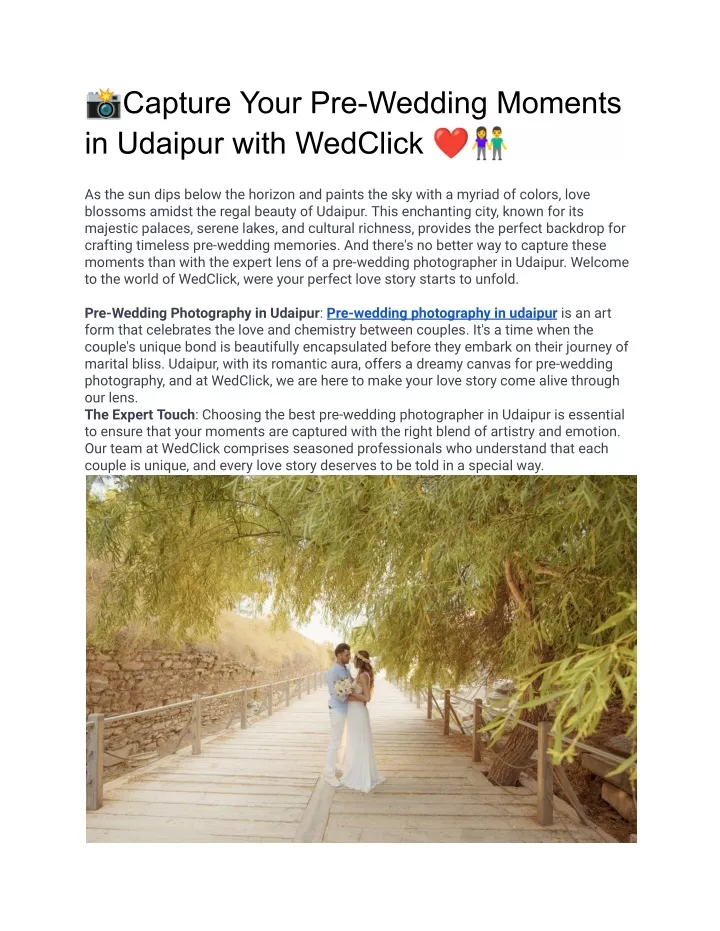 capture your pre wedding moments in udaipur with