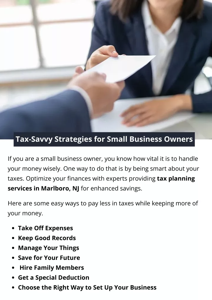 tax savvy strategies for small business owners