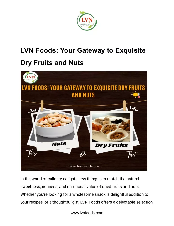 lvn foods your gateway to exquisite