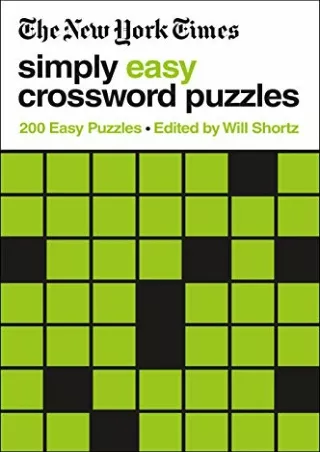DOWNLOAD/PDF New York Times Simply Easy Crossword Puzzles