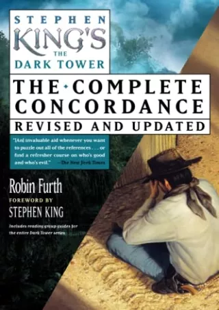 [PDF] DOWNLOAD Stephen King's the Dark Tower: The Complete Concordance, Revised and Updated