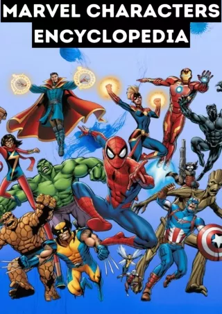 Read ebook [PDF] Marvel Studios Character Encyclopedia 2022 For Kids & Adults : New Edition Part 4