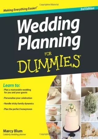 Read ebook [PDF] Wedding Planning For Dummies