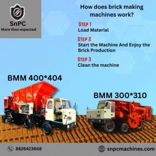 Just start the machine and enjoy the brick production
