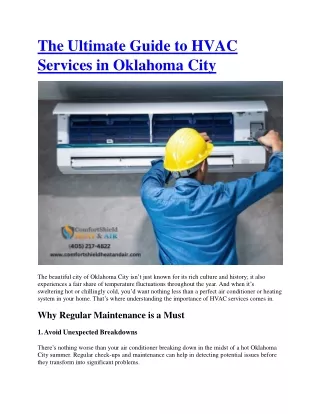 The Ultimate Guide to HVAC Services in Oklahoma City