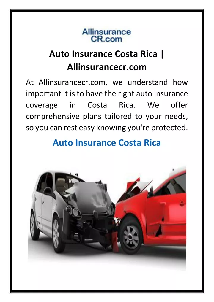 auto insurance costa rica allinsurancecr com