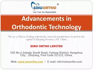 Advancements in Orthodontic Technology