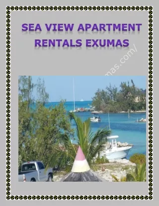 sea view apartment rentals exumas