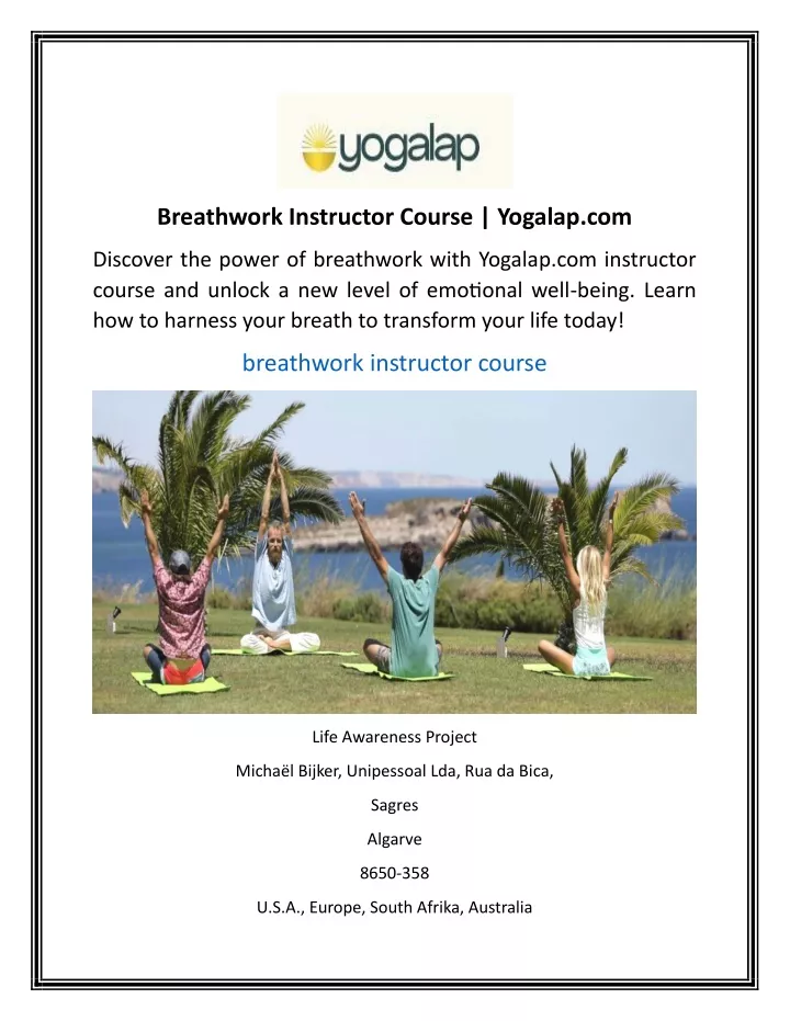 breathwork instructor course yogalap com