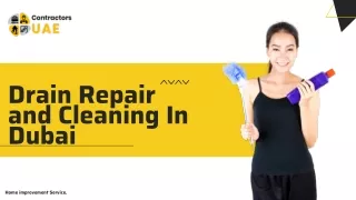 drain repair and cleaning services in Dubai