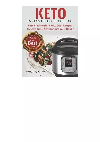 Ebook Download Keto Instant Pot Cookbook Fast Prep Healthy Keto Diet Recipes To