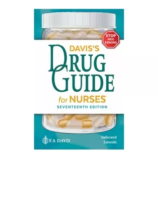 Download Daviss Drug Guide For Nurses Full