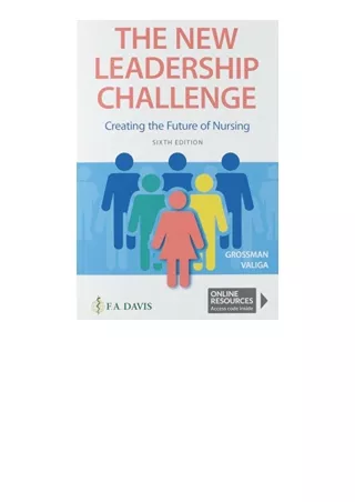 Ebook Download The New Leadership Challenge Creating The Future Of Nursing Full