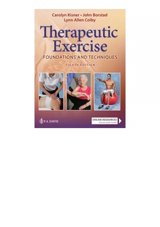 Download Therapeutic Exercise Foundations And Techniques Full