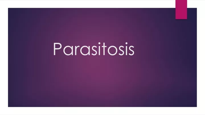 parasitosis