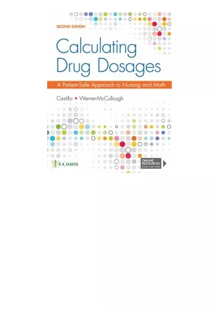 Ebook Download Calculating Drug Dosages A Patient Safe Approach To Nursing And M