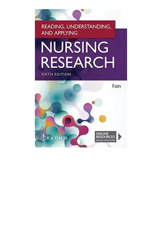 Download Reading Understanding And Applying Nursing Research Full