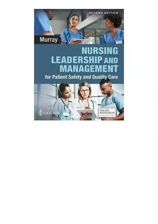 Download Nursing Leadership And Management For Patient Safety And Quality Care U
