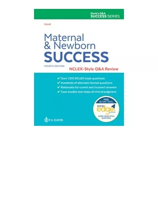 Kindle Online Pdf Maternal And Newborn Success Nclex Style Q And A Review Free A