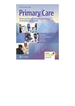Pdf Read Online Primary Care The Art And Science Of Advanced Practice Nursing –