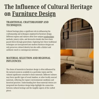 The Influence of Cultural Heritage on Furniture Design