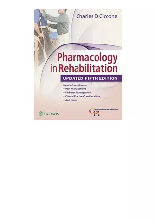 Pdf Read Online Pharmacology In Rehabilitation Updated 5Th Edition For Android